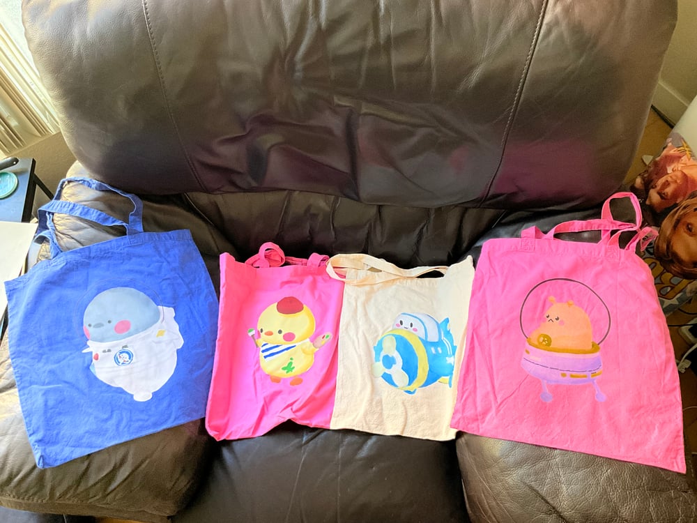 Image of LaDS plushie totes (old colors)