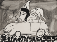 Image 1 of Devin Troy Strother || On The Road Again, Looking For The Green Book (Sketch), 2022