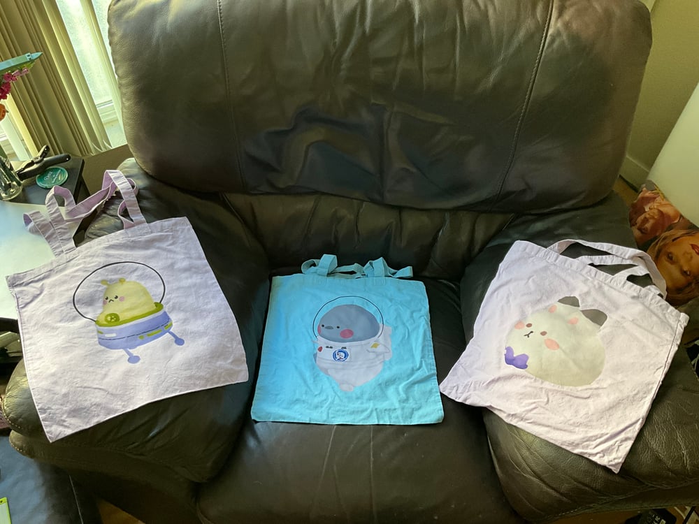 Image of LaDS plushie totes (new colors)