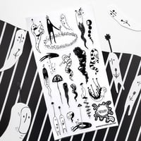 Image 2 of Funky Phantom Friends Sticker Sheet