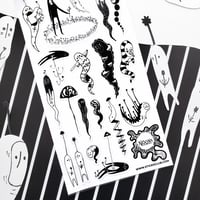 Image 3 of Funky Phantom Friends Sticker Sheet