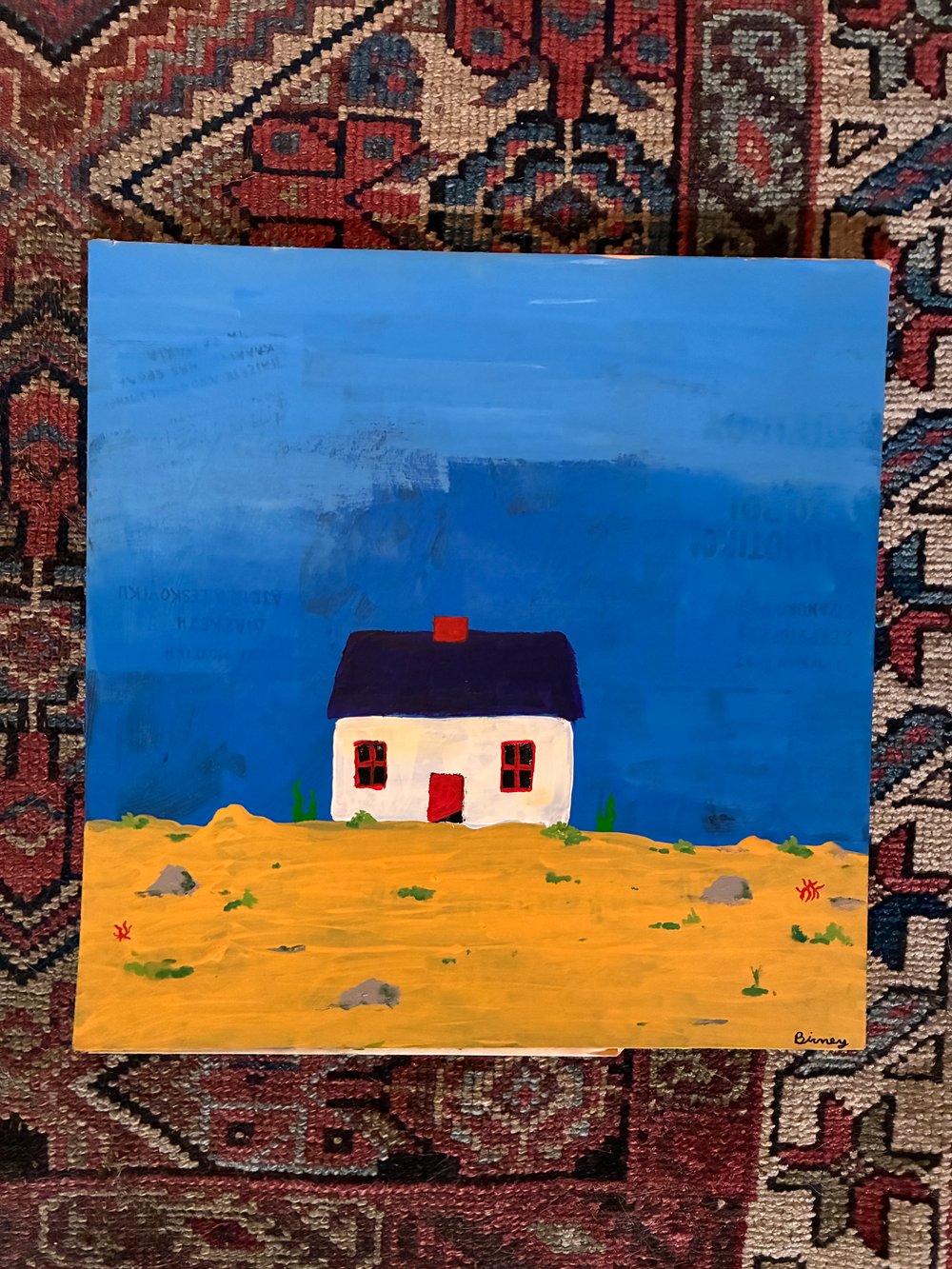 Tux and Fanny painting - House