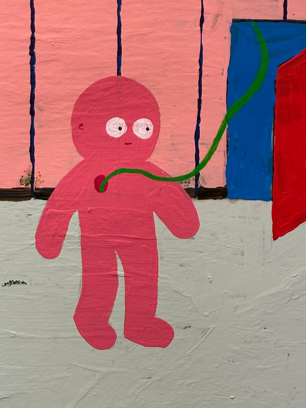 Tux and Fanny painting - Exploring the House