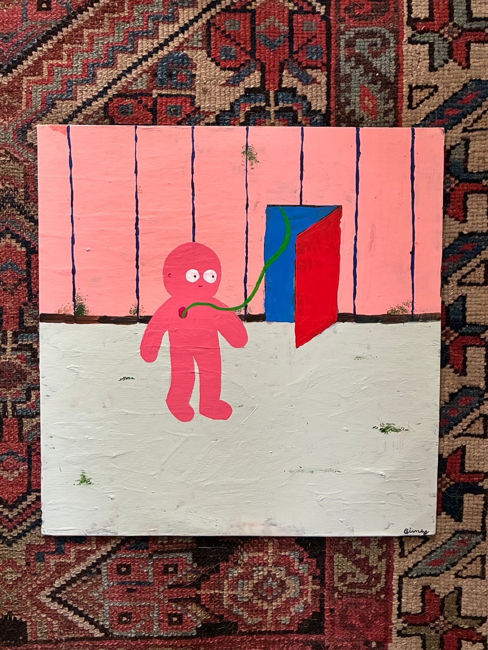 Tux and Fanny painting - Exploring the House