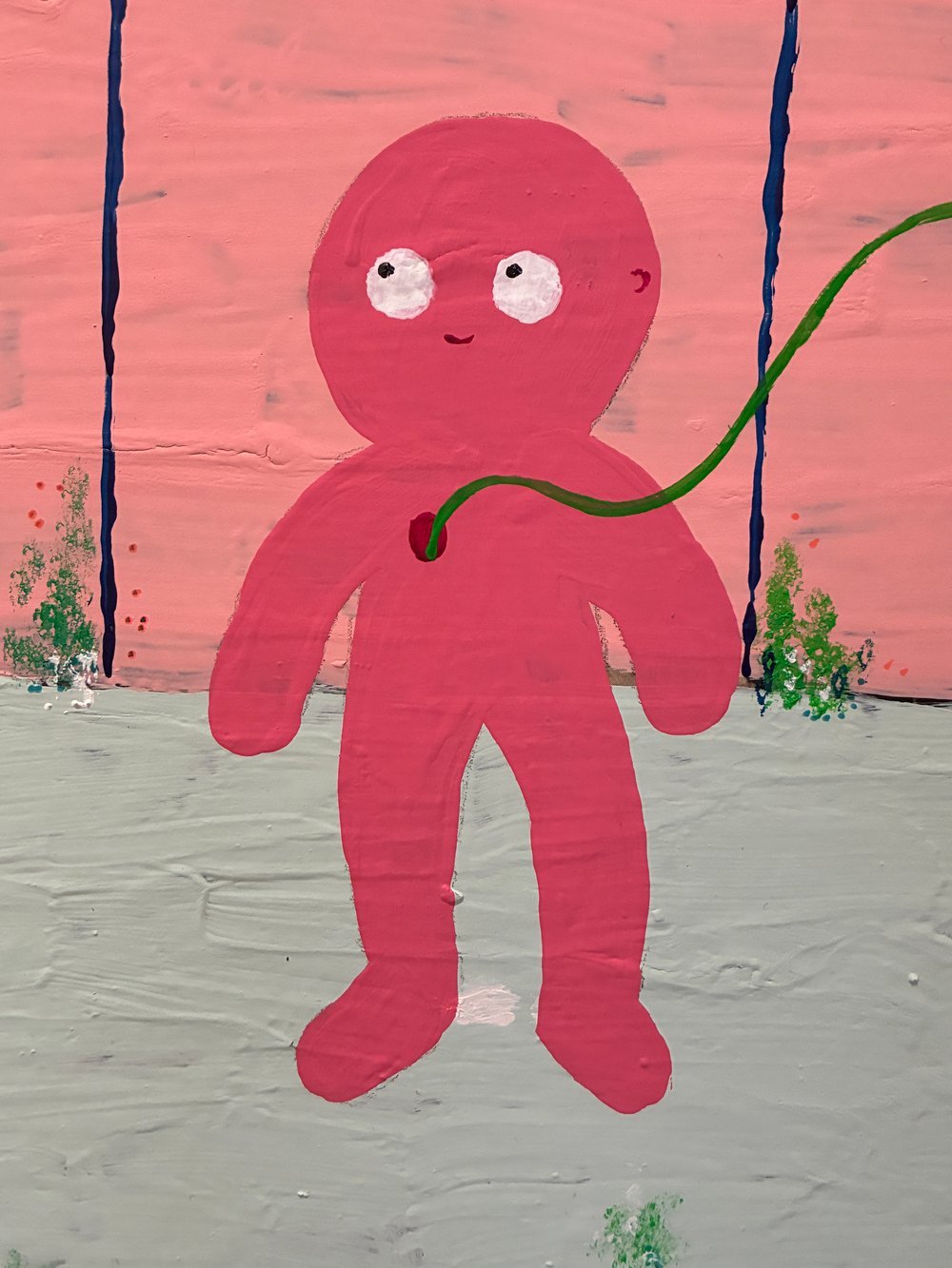 Tux and Fanny painting - Grandfather Clock