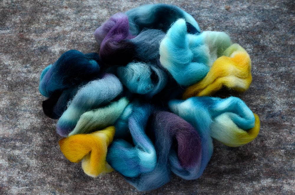 Image of "Haunted Hotel" Limited Edition Cheviot Spinning Fiber - 4 oz.