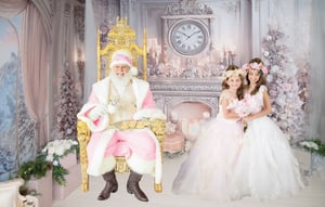 Image of 11/8/25: Pink Christmas - SANTA IN LIGHT PINK/MAUVE SUIT