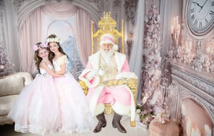 Image of 11/8/25: Pink Christmas - SANTA IN LIGHT PINK/MAUVE SUIT