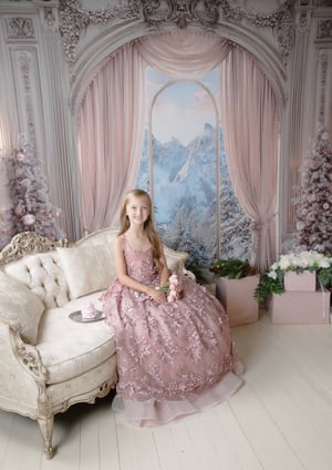 Image of 11/8/25: Pink Christmas - SANTA IN LIGHT PINK/MAUVE SUIT