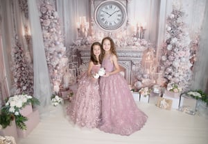 Image of 11/8/25: Pink Christmas - SANTA IN LIGHT PINK/MAUVE SUIT