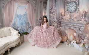 Image of 11/8/25: Pink Christmas - SANTA IN LIGHT PINK/MAUVE SUIT