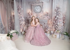 Image of 11/8/25: Pink Christmas - SANTA IN LIGHT PINK/MAUVE SUIT