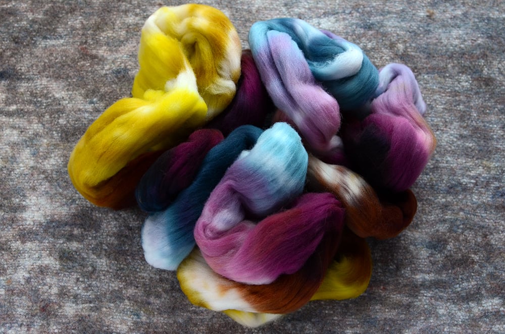 Image of "Crisp Fall Air" Rambouillet Spinning Fiber - 4 oz.