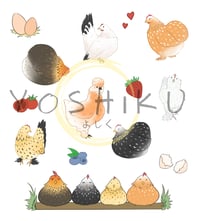 Image 2 of Chickens Sticker Sheet