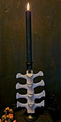 Image 2 of Deer Vertebrae candlestick #6