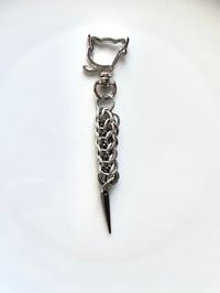 Image 1 of Wabi Sabi Kitty Chainmaille Keychain
