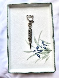 Image 2 of Wabi Sabi Kitty Chainmaille Keychain