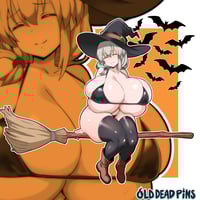 Image 1 of Busty Witch Tsuki Vinyl Decal