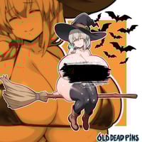 Image 2 of Busty Witch Tsuki Vinyl Decal
