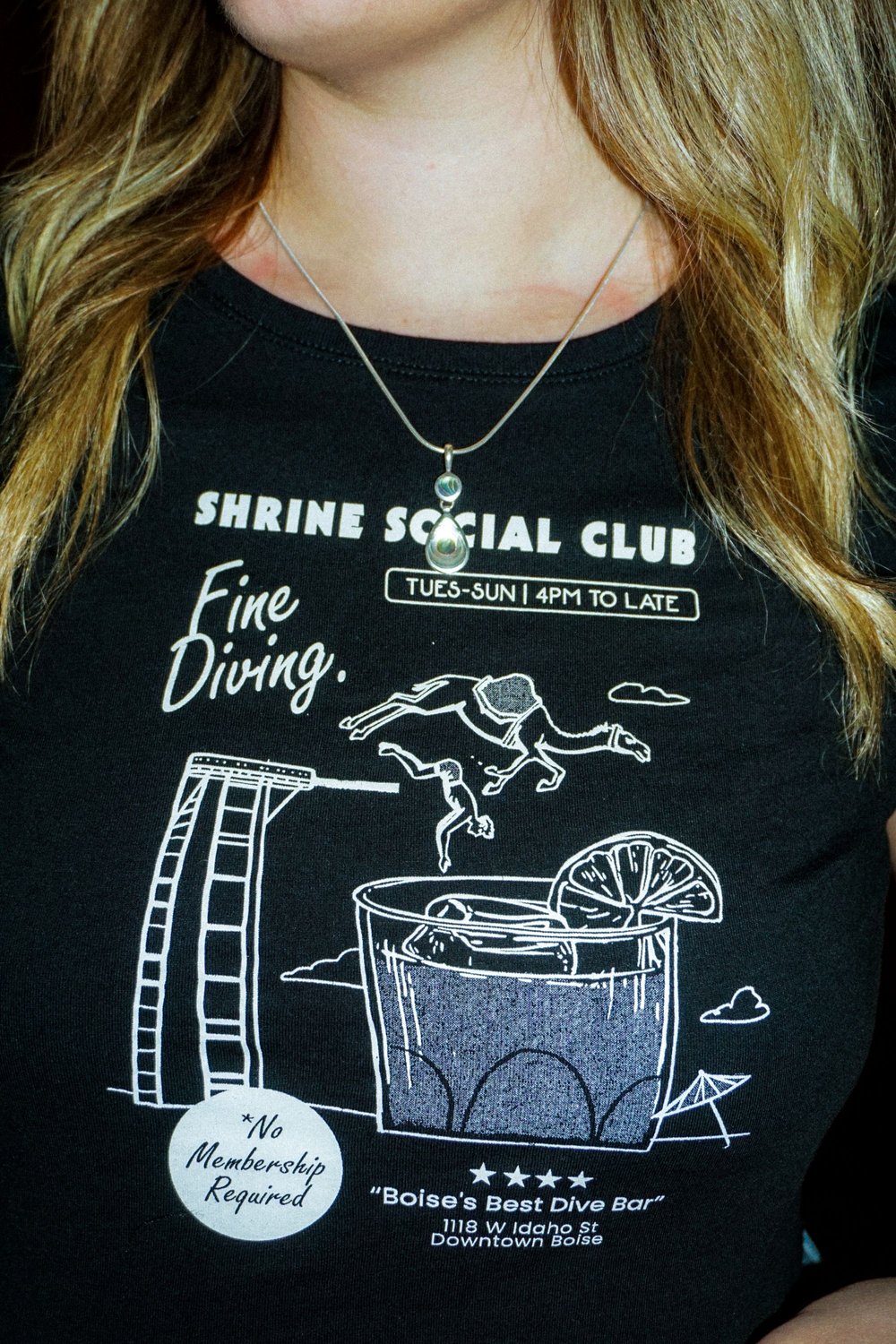 Image of Shrine Social Club Fine Diving Baby Tee