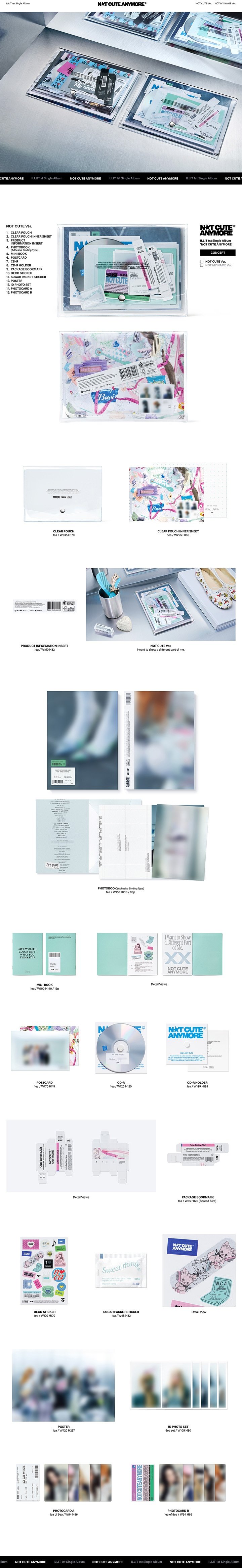 Image of [PRE-ORDER] ILLIT ‘NOT CUTE ANYMORE’ (Set + Weverse Album) + Weverse Shop POBs