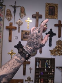 Image 1 of Blaspheme Cuffs Silver