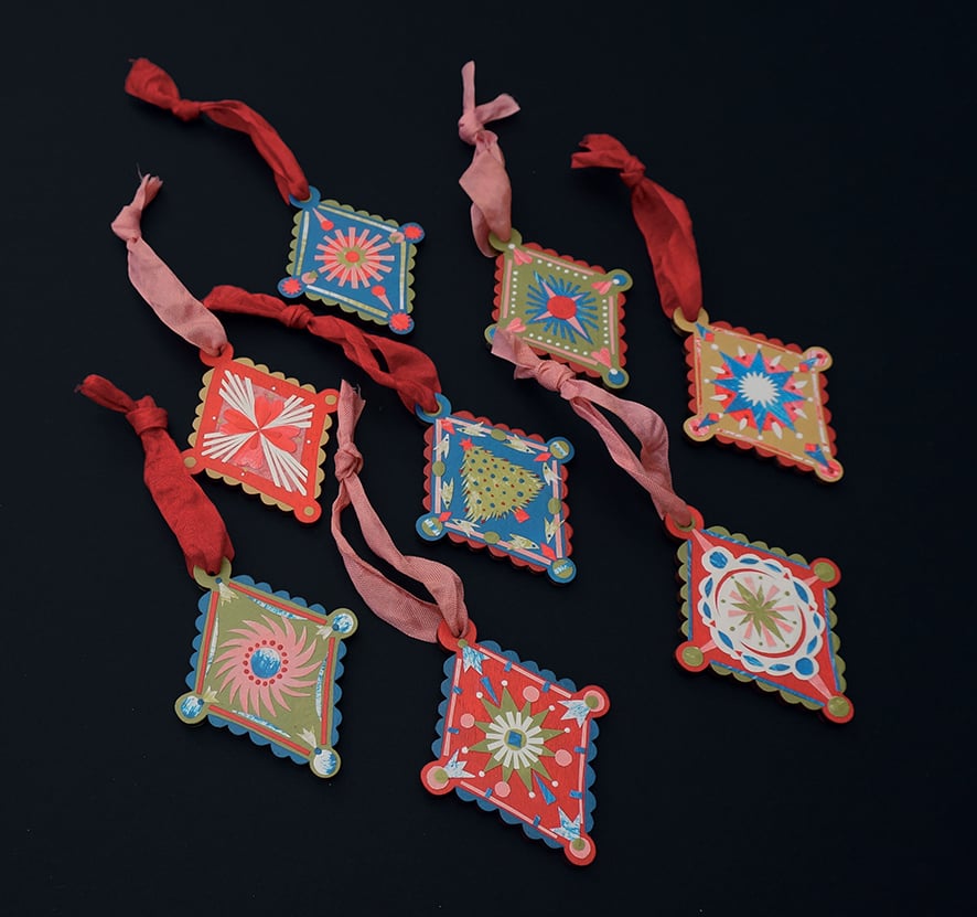 Image of 2025 - Collaged Tree Ornaments