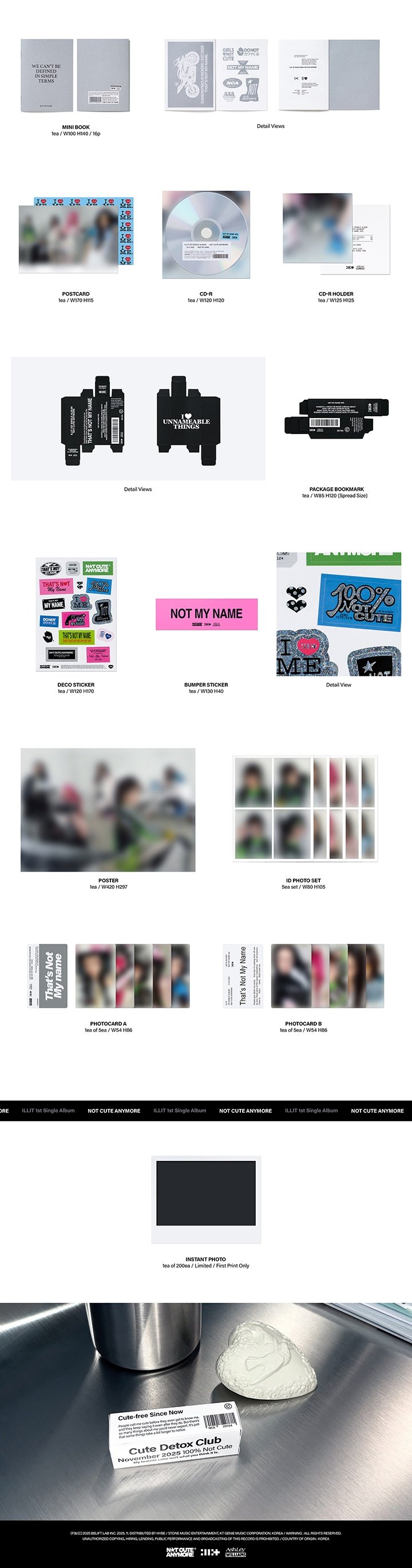 Image of [PRE-ORDER] ILLIT ‘NOT CUTE ANYMORE’ + Weverse Shop POBs