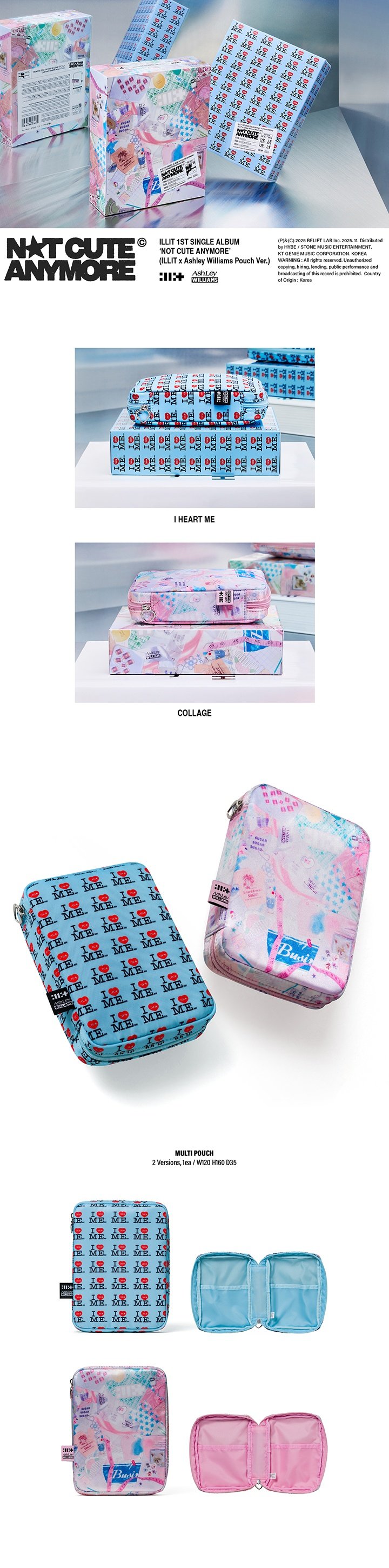 Image of [PRE-ORDER] ILLIT ‘NOT CUTE ANYMORE’ (ILLIT x Ashley Williams Pouch Ver.)