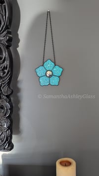 Image 2 of Gem Flower - Teal/Pink Dichroic 2