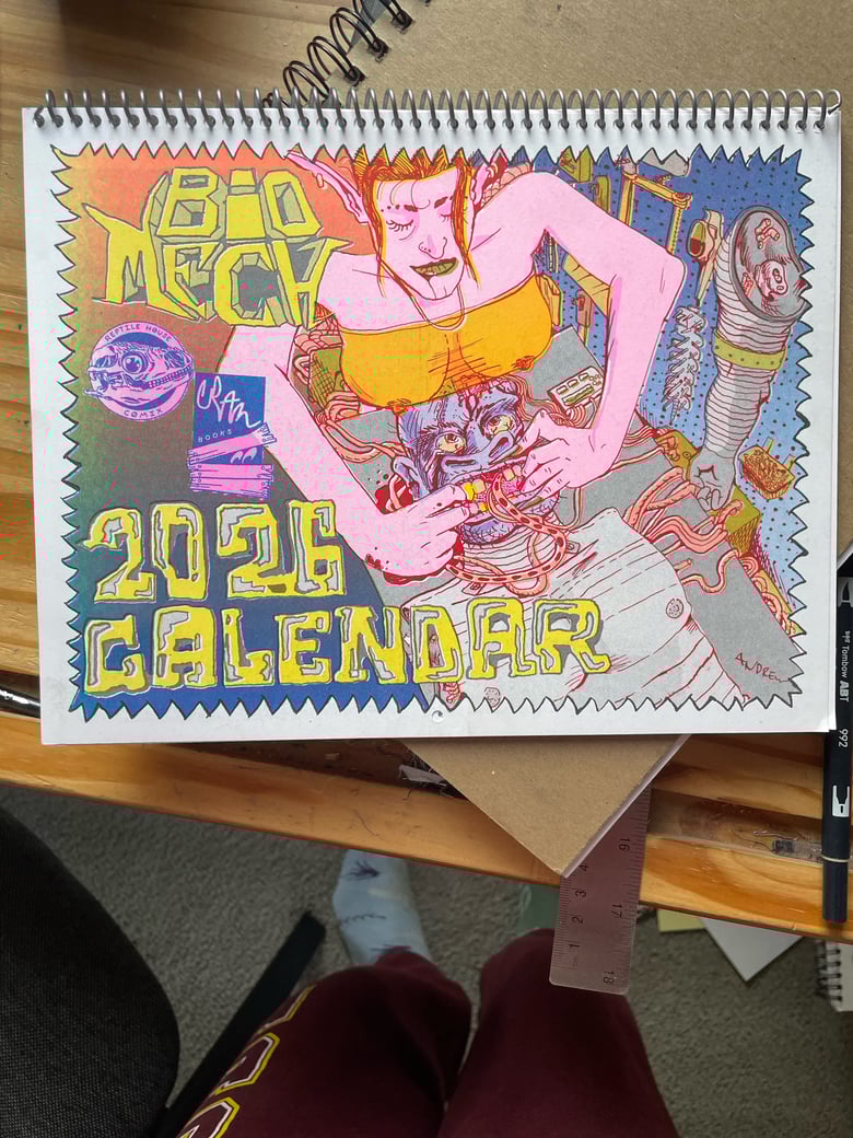 Image of "Bio-Mech" Riso Wall Calendar