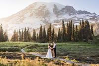 Image 1 of August 5, 2025 - Mt. Rainier Wildflower Elopement with Small Hike