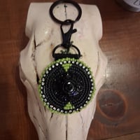 Image 1 of Native American Beaded Keychain 
