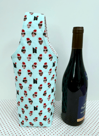 Image 1 of Bangtan Christmas (Aqua) Wine Carrier - Made To Order