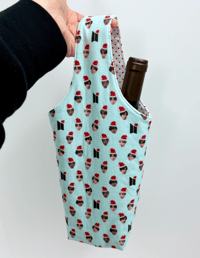 Image 4 of Bangtan Christmas (Aqua) Wine Carrier - Made To Order