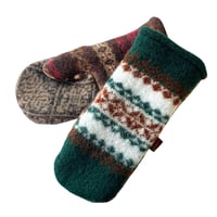Image 1 of Edit 2025 Earth Tones Repurposed Wool Sweater Mittens Mittens
