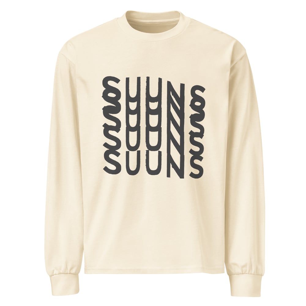 Image of LONG SLEEVE SHIRT ECRU FADED LOGO