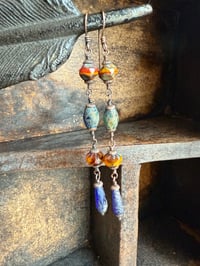 Image 5 of Czech Garland earrings/ n235
