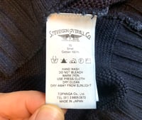 Image 6 of Stevenson Overall jeans indigo dyed knit cotton sweater, size S (fits S/M)