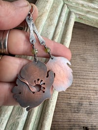 Image 3 of Abstract Cherry Blossom earrings . n13