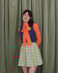 Image 7 of Ready-to-ship Sherbet flower button bow blouse