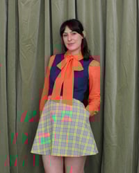 Image 10 of Ready-to-ship Sherbet flower button bow blouse