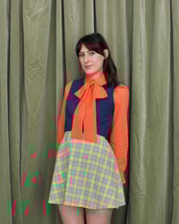 Image 3 of Ready-to-ship Sherbet flower button bow blouse