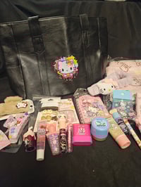 Image 1 of Hello Kitty Black Tote Bag 