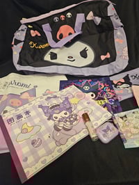 Image 1 of Kuromi Duffle Bag Bundle 