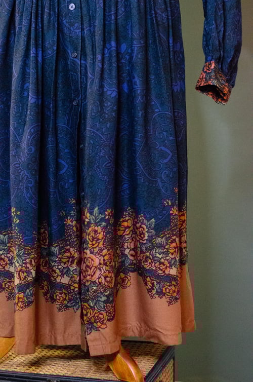 Image of Vintage Together Mixed Print Maxi Dress