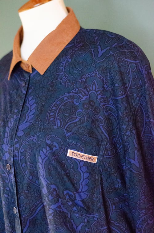 Image of Vintage Together Mixed Print Maxi Dress