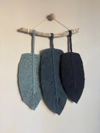 Image 1 of Blue feather hanging 
