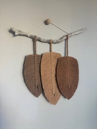 Image 1 of Brown tones feather hanging 
