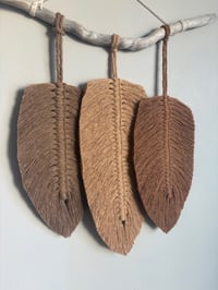 Image 2 of Brown tones feather hanging 